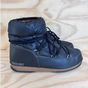 Moon Boot - Ltrack Low Nylon WP - Boots - Black - Men's - 9